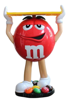 M&Ms Display in Plastic, 1990s