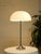 Metal Vintage Bauhaus White Sculptural Dome Table Lamp For Sale - Image 7 of 8