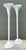 Vintage Regency Cast Plaster Palm Torchere Lamps After Serge Roche - a Pair For Sale - Image 10 of 12