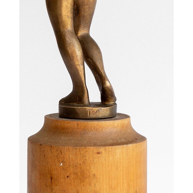 Goldenrod Tore Strindberg, Neoclassical Bronze Sculpture, 1920s, Bronze For Sale - Image 8 of 9
