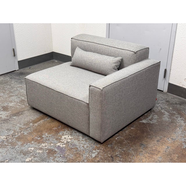 Modern Gus Modern Mix Right Arm Chair For Sale - Image 3 of 12