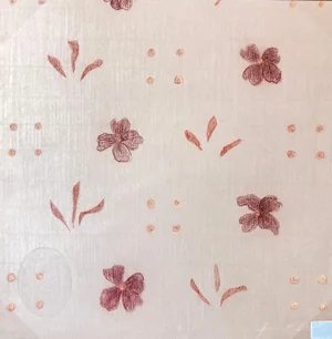 Circa 2005 Joanne Seltzer Original Floral Wallpaper Pattern Pastel Drawing