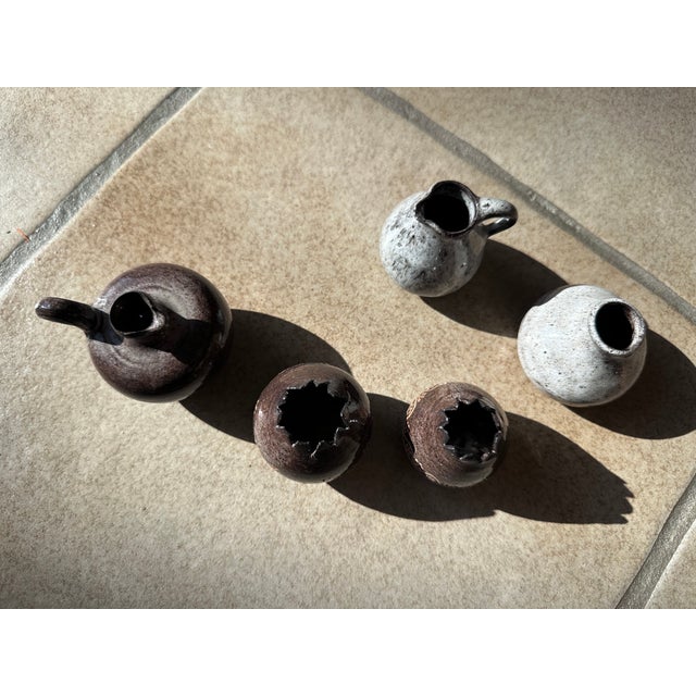 Ceramic Miniature Vases attributed to Serocka, Germany, 1960s, Set of 5 For Sale - Image 10 of 13
