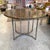 Vintage Abalone Shell Resin and Chrome Circular Dining Table For Sale - Image 4 of 14