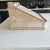 Vintage European-style bread bin / podium for holding papers or books. Light wood with white wash effect and brass key....