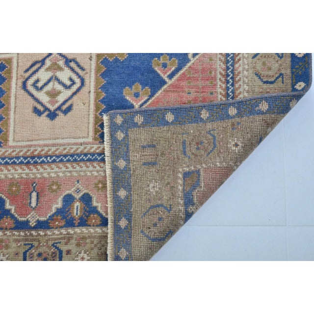 1960s Rustic Farm House Decor Hand Knotted Rug For Sale - Image 10 of 11
