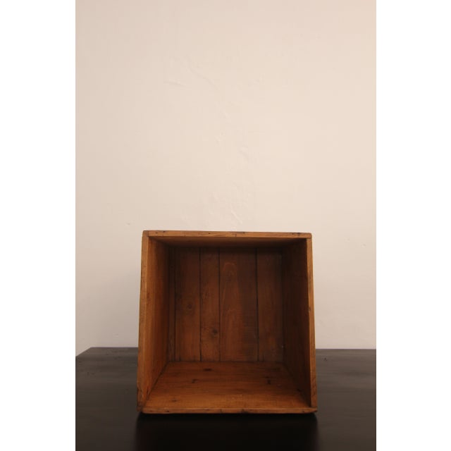 Wood Wooden Box Crate, 1960s For Sale - Image 7 of 16