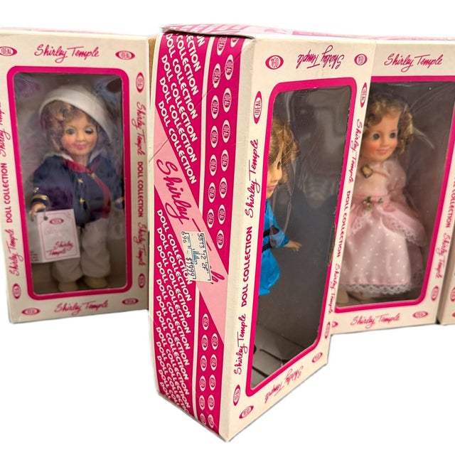 Textile 1982 Ideal Toy Co. Shirley Temple Doll Collection - Complete Set of 5 New in Box For Sale - Image 7 of 8