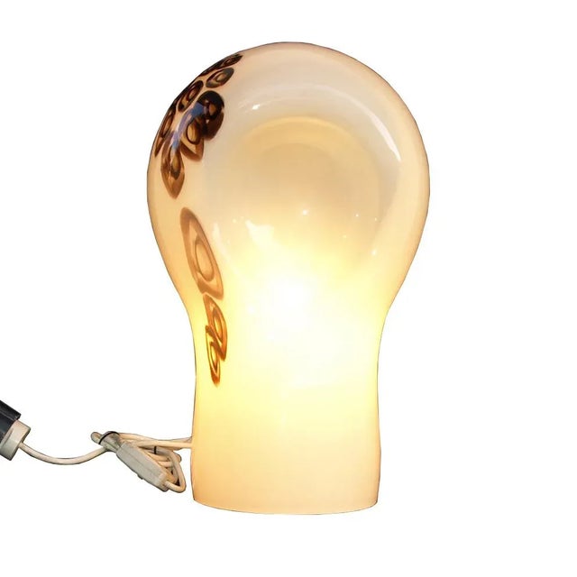 Brown Glass Table Lamp by Toni Zuccheri for La Murrina, 1970s For Sale - Image 8 of 14