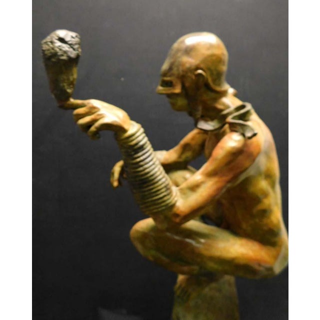 2010s Renzo "A Solid Thought" Bronze Sculpture Hand Signed Great Decoration Artwork For Sale - Image 5 of 18