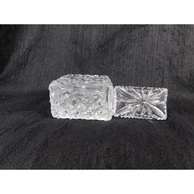 1950s Cut Crystal Large Perfume Bottle or Small Decanter For Sale - Image 4 of 4