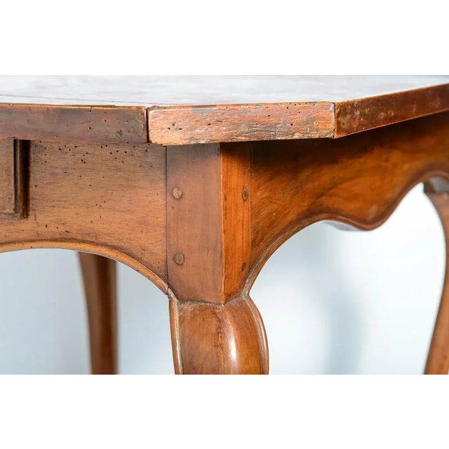 French 18Th. C. Louis XV Game Table With Red Leather For Sale - Image 9 of 11