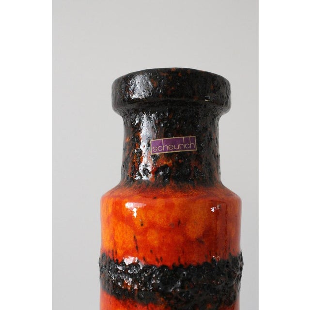 Fat Lava Model 205 32 Vase from Scheurich Keramik, 1960s For Sale - Image 4 of 7