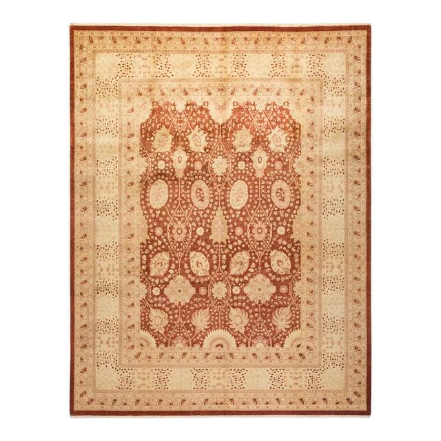 Mogul Collection Hand-Knotted Area Rug - Red Collection 8' 1" X 10' 4" For Sale - Image 10 of 10