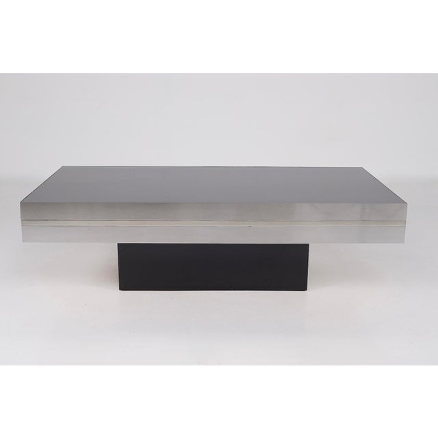 1970s Vintage Coffee Table in Steel, 1970s For Sale - Image 5 of 9