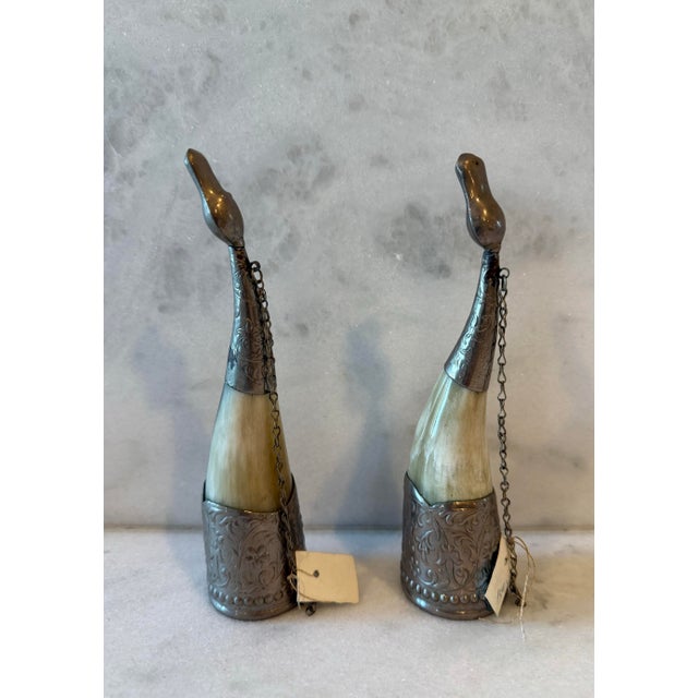 1980s Vintage Ussr Drinking Horn For Sale - Image 5 of 11