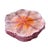 An exquisite and highly stylized set of six vintage ceramic platters, artisan-crafted and hand-painted in South Africa....