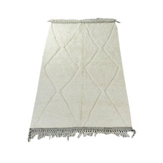 Tiny Light Beni Berber Rug, 2010s For Sale