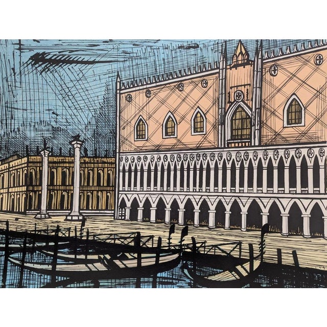 Modern Bernard Buffet, The Doge's Palace, 1986, Lithograph For Sale - Image 3 of 6