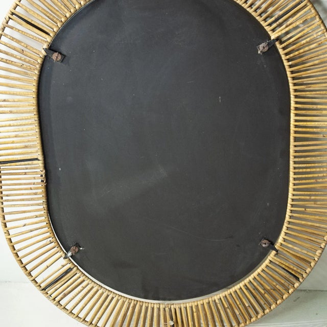 1950s Italian Wrought Iron Bamboo Mirror Frame, 1950s For Sale - Image 5 of 9