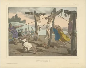 Becquet Freres, Religious Scene No. 35: The Crucifixion of Jesus, 1840, Print