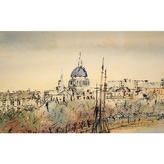 "San Anton Palace Malta" Early 20th Cent. Garden and Fountain Watercolor by Nicholas Krasnoff For Sale In Monterey, CA - Image 6 of 9