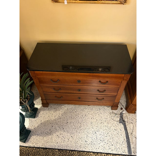 Louis Phillipe Style Walnut Commode For Sale - Image 15 of 15