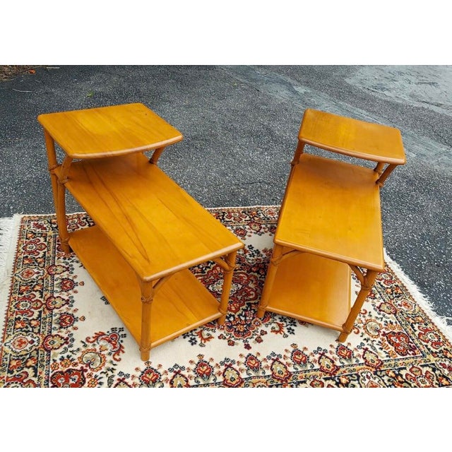 1950’s HeywoodWakefield Bamboo Side Tables a Pair Chairish