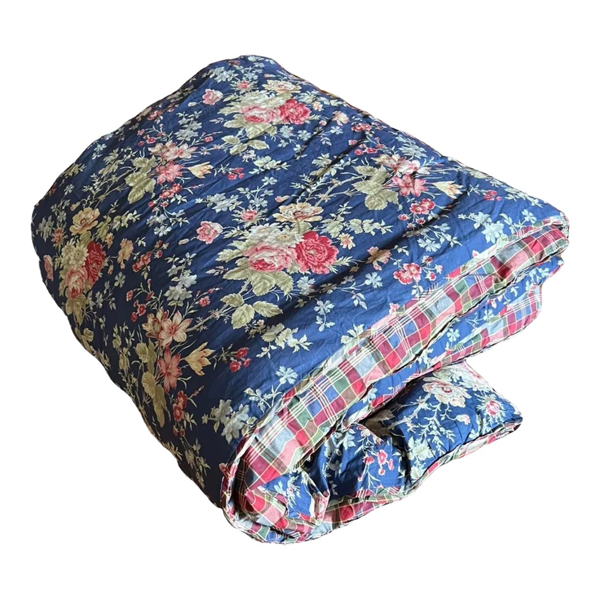 21st Century Ralph Lauren Chaps Cape Cod Floral Plaid Comforter, King