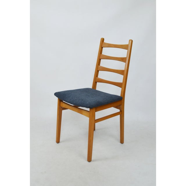 Wood Vintage Chairs in Beech, 1970s, Set of 4 For Sale - Image 7 of 11