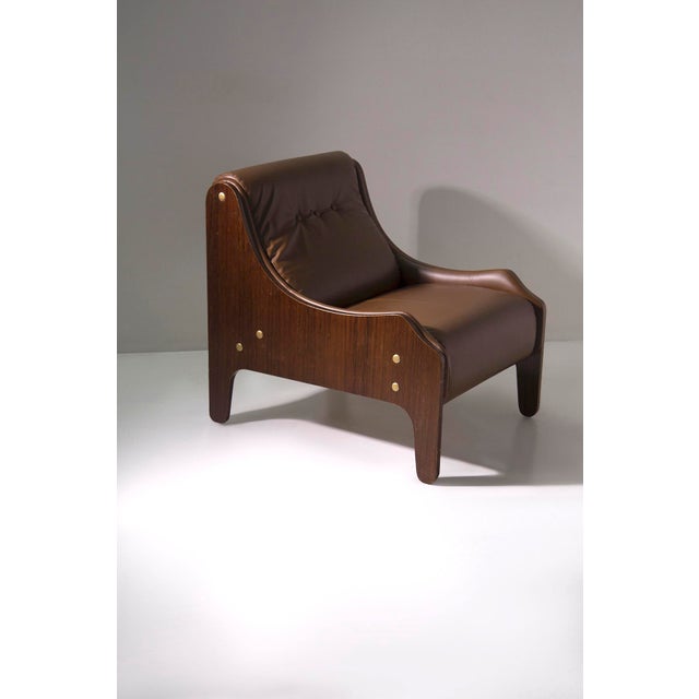 Set of Milord Armchairs in Original Leather by Marco Zanuso for Arflex, 1958 For Sale - Image 9 of 14