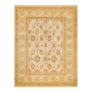 Mogul, One-of-a-Kind Hand-Knotted Area Rug - Ivory, 8' 2" x 10' 7" For Sale