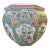 Antique Chinese Famille Verte Porcelain Jardiniere, Qing Dynasty, 18th Century For Sale