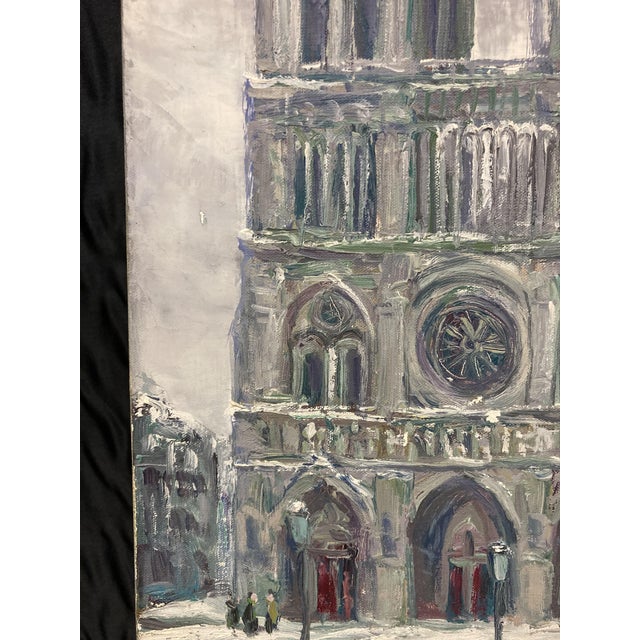 Pierre Peress, Notre-Dame de Paris, Oil on Canvas, 1980s For Sale - Image 10 of 16