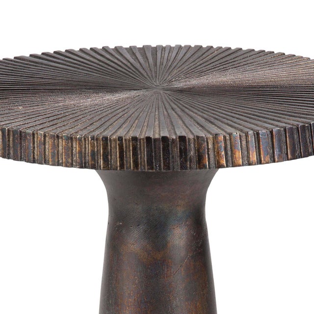 Traditional Regina Andrew Ellis Aluminum Table, Blackened Zinc For Sale - Image 3 of 7