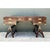 Vintage Military Campaign Wood Desk For Sale - Image 4 of 15