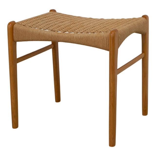 Danish Modern Oak Stool by Peder Kristensen for Glyngøre Stolefabrik, 1960s For Sale