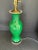 Chinese Antique Chinese Green Porcelain Vase Lamp For Sale - Image 3 of 12