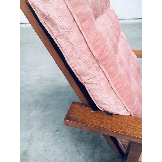 Dutch Art Deco Modernist Reclining Grand Armchair, Netherlands, 1920s For Sale - Image 17 of 18