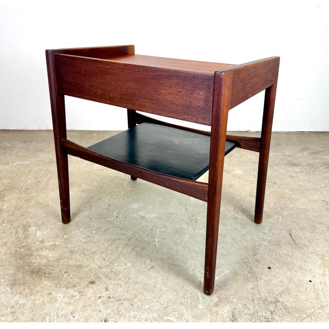 1960’s Mid Century Modern Jens Risom Walnut Nightstand For Sale - Image 9 of 12