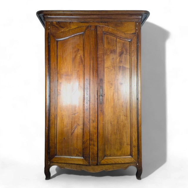 Louis XV Style Wardrobe in Cherry For Sale - Image 6 of 6