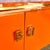 1980s 1980s Postmodern Chinoiserie Orange Lacquer Laminate Credenza For Sale - Image 5 of 9