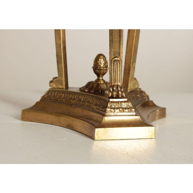Empire Style Vintage Brass Table Lamp For Sale - Image 11 of 12