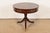 Baker Furniture Georgian Flame Mahogany Pedestal Drum Side Table or Tea Table, Newly Refinished For Sale - Image 14 of 14