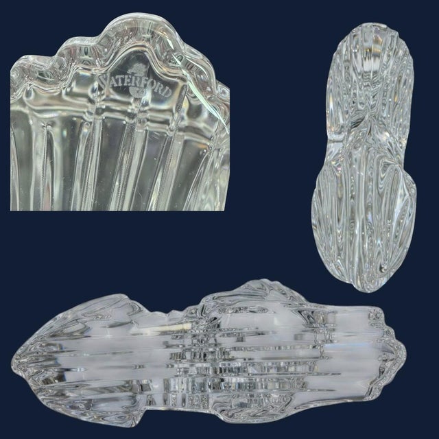 Late 20th Century Waterford Crystal Lion Figurine Sculpture-Irish Art Glass-Paperweight-Office-Leo For Sale - Image 5 of 11