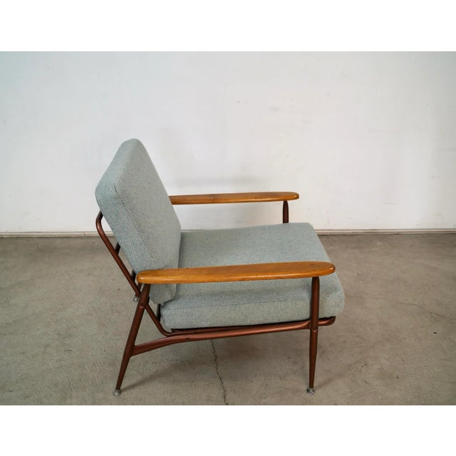 Baumritter 1950’s Mid-Century Modern Baumritter Metal & Wood Lounge Chair For Sale - Image 4 of 12
