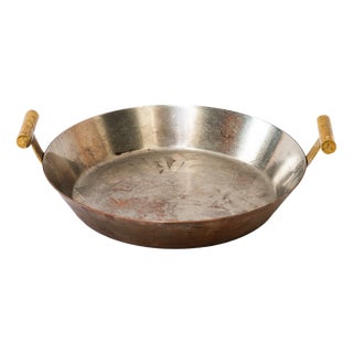 Vintage Copper and Brass Pan by Carl Auböck, 1950 For Sale