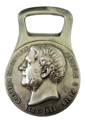 Vintage C.1960's-C.1970's Christofle Silver Plate Bottle Top Opener, "Coll. Gallie,"