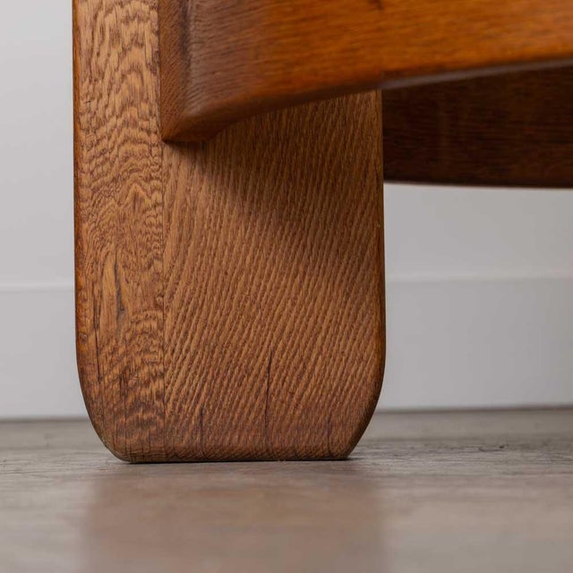 1950s French Solid Oak Coffee Table For Sale - Image 15 of 15