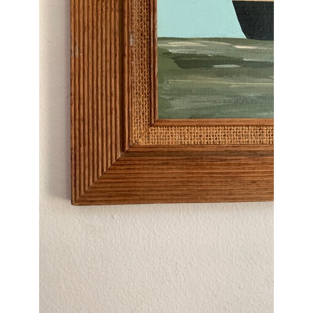 Contemporary Impressionist Style Seascape Painting on Canvas, Framed For Sale - Image 4 of 6